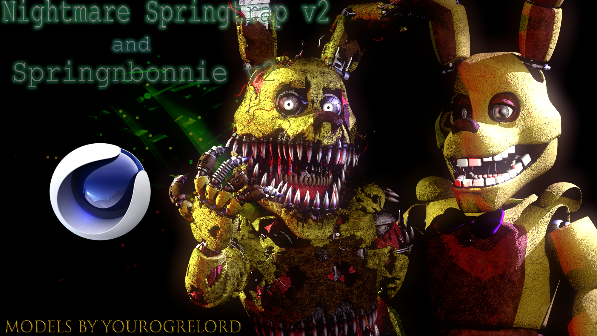 Cinema4D FNaF4 Pack DOWNLOAD!! by GaboCOart on DeviantArt