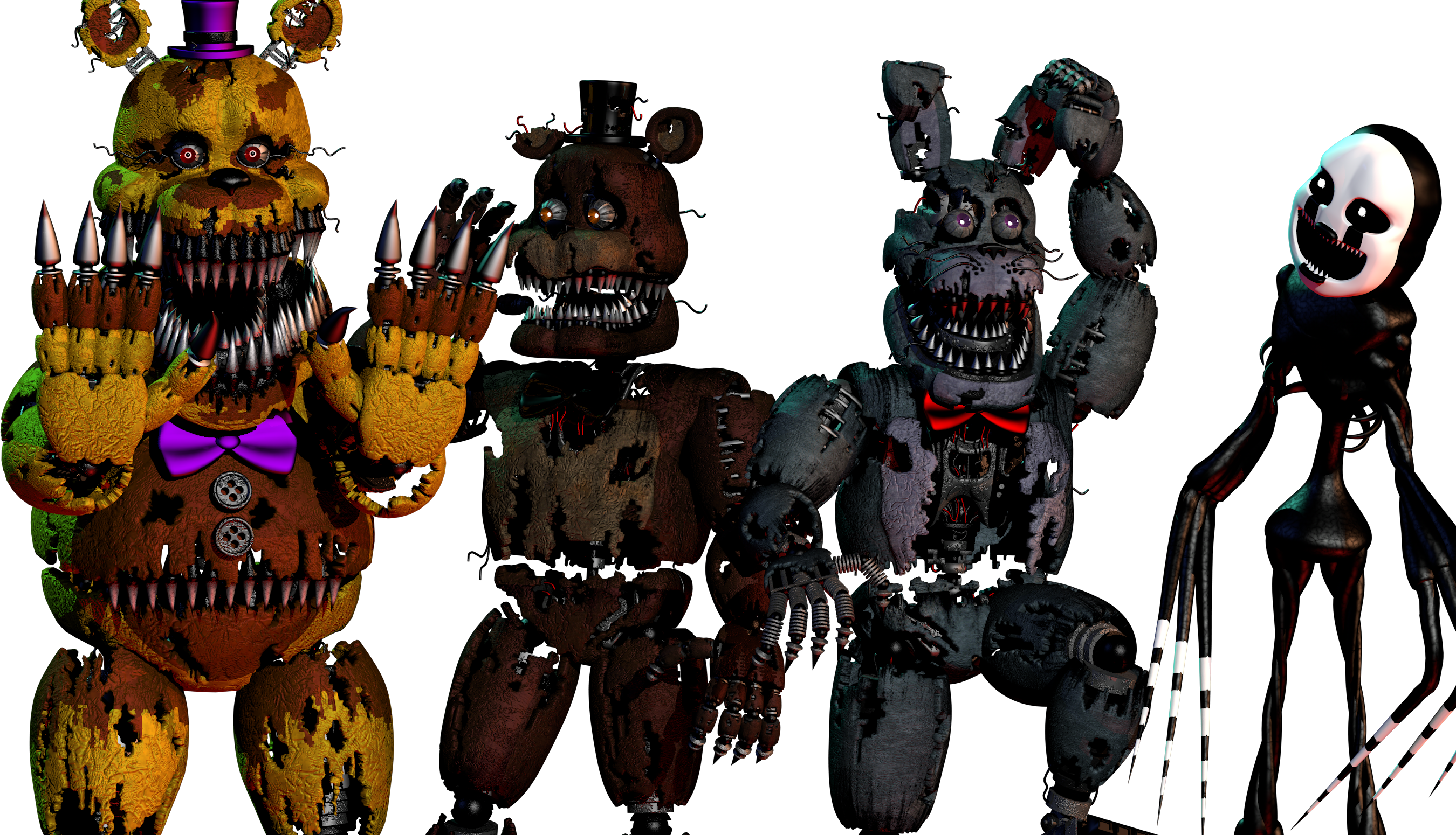 FNAF 4 Nightmare Pack Download C4d by souger222 on DeviantArt