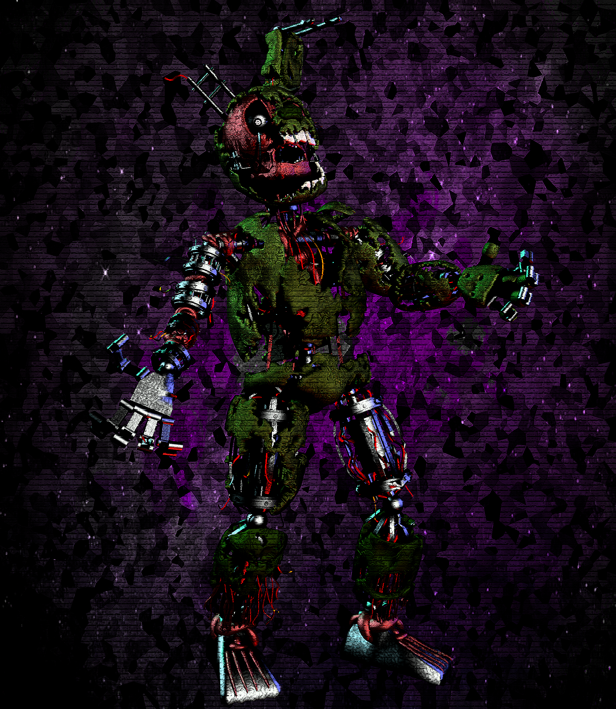 picture Ignited Springtrap Png c4d fnaf3 ignited springtrap v8 by