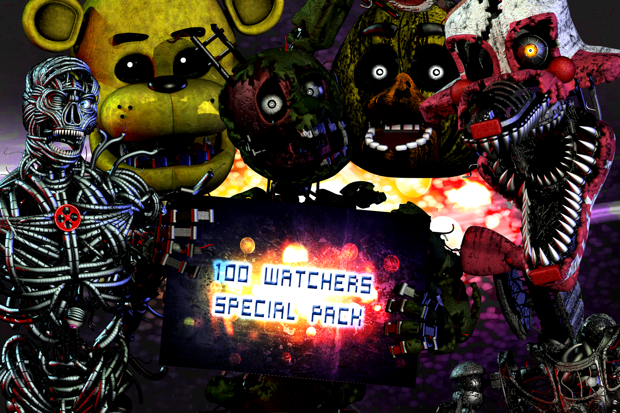 C4D fnaf)Fnaf 4 by LucasGamer1641 on DeviantArt