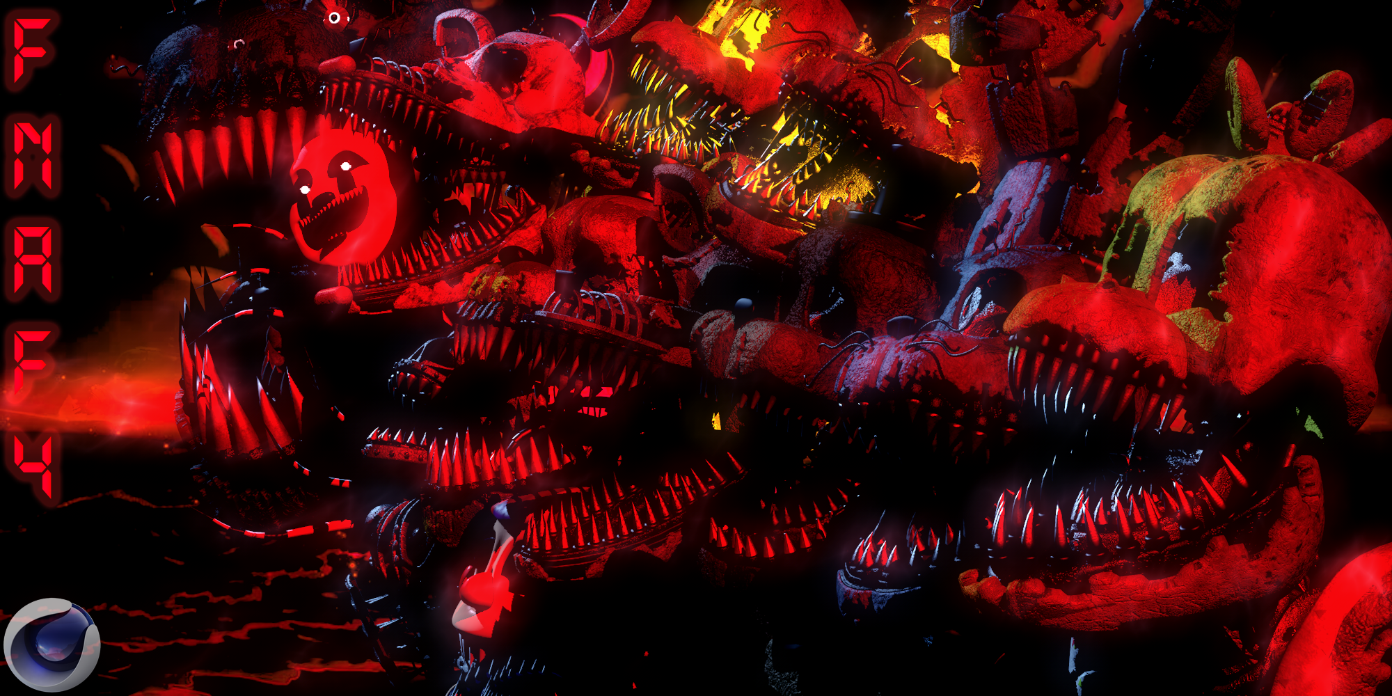 C4d Fnaf 4 hw and curse of dreadbear pack download by noahsreview on  DeviantArt