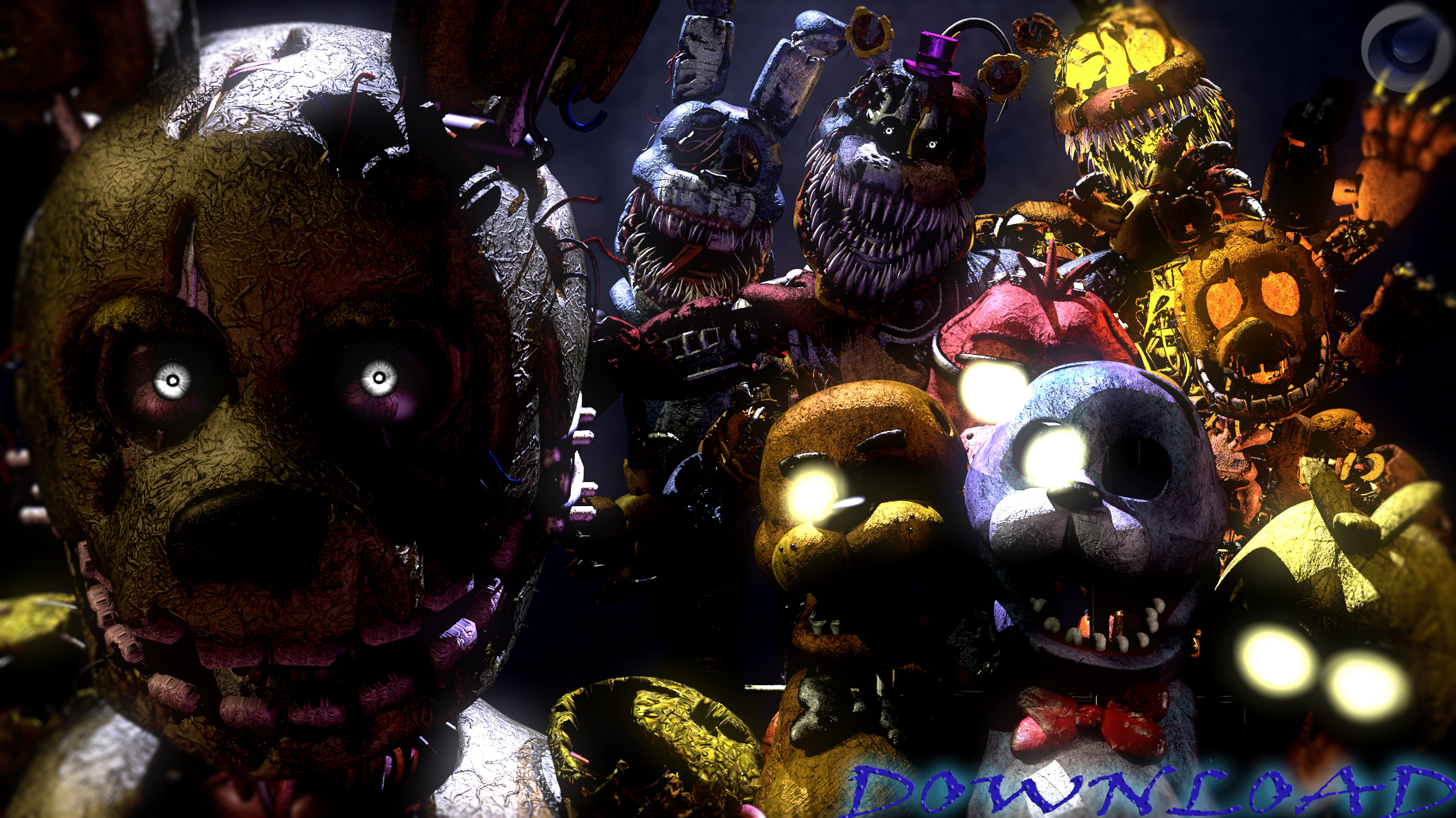 Cinema4D  Blender FNaF4 Halloween Pack DOWNLOAD!! 