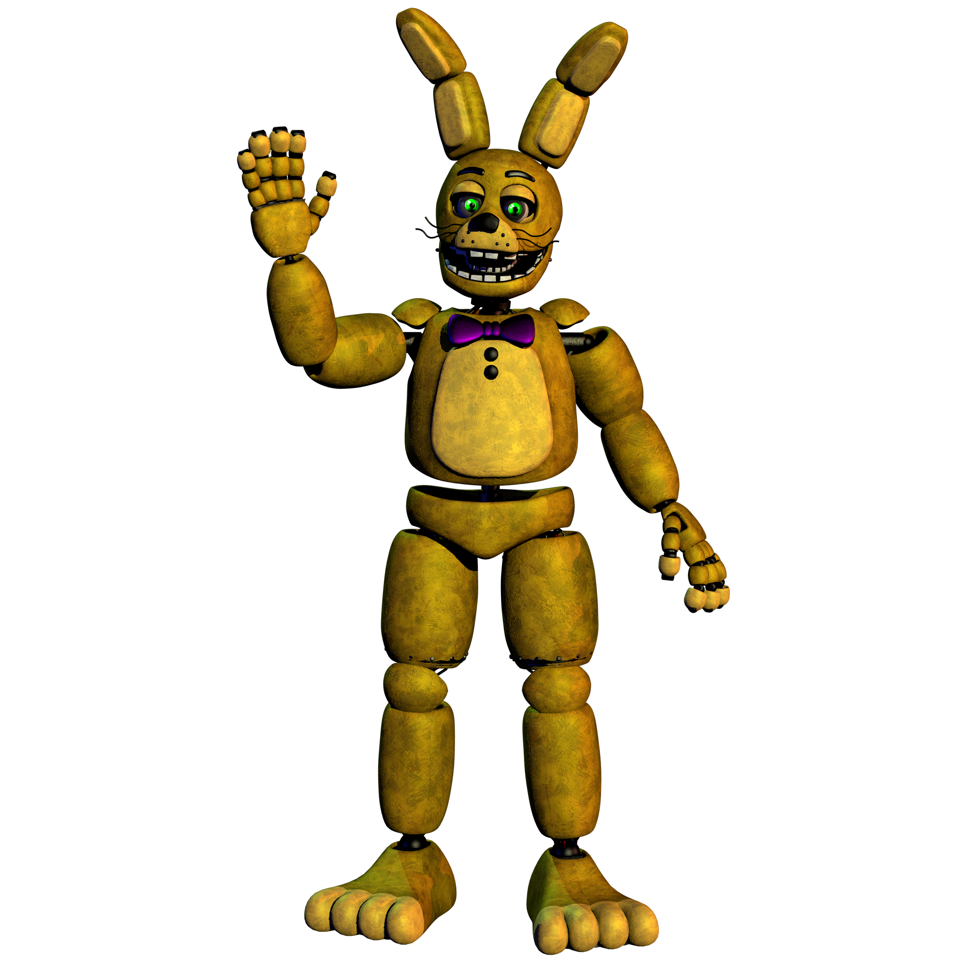 c4d) fredbear and springbonnie render : r/fivenightsatfreddys