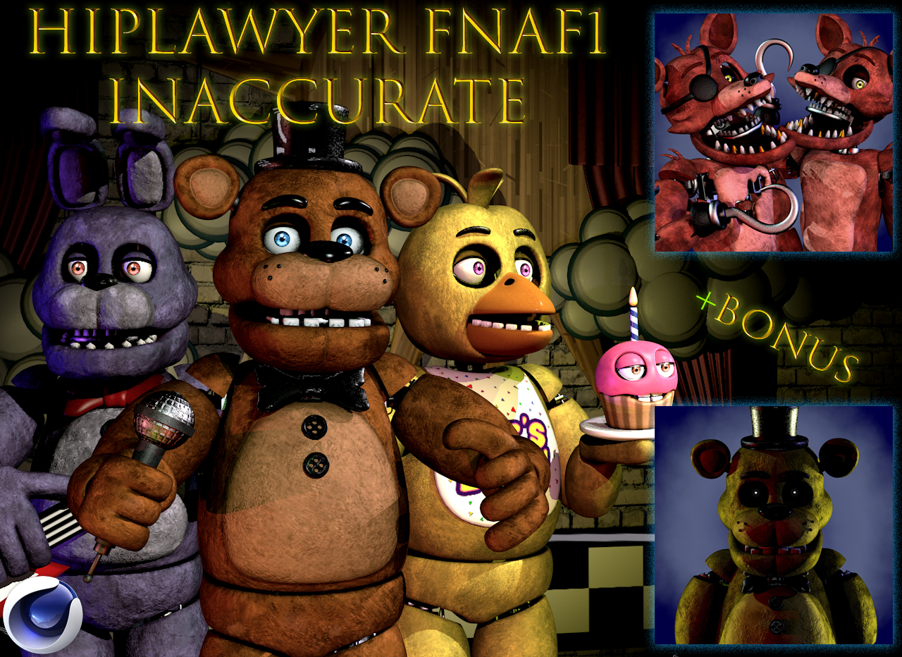 FNaF 1 animatronics ''accurate'' by GhostAlpha107 on DeviantArt