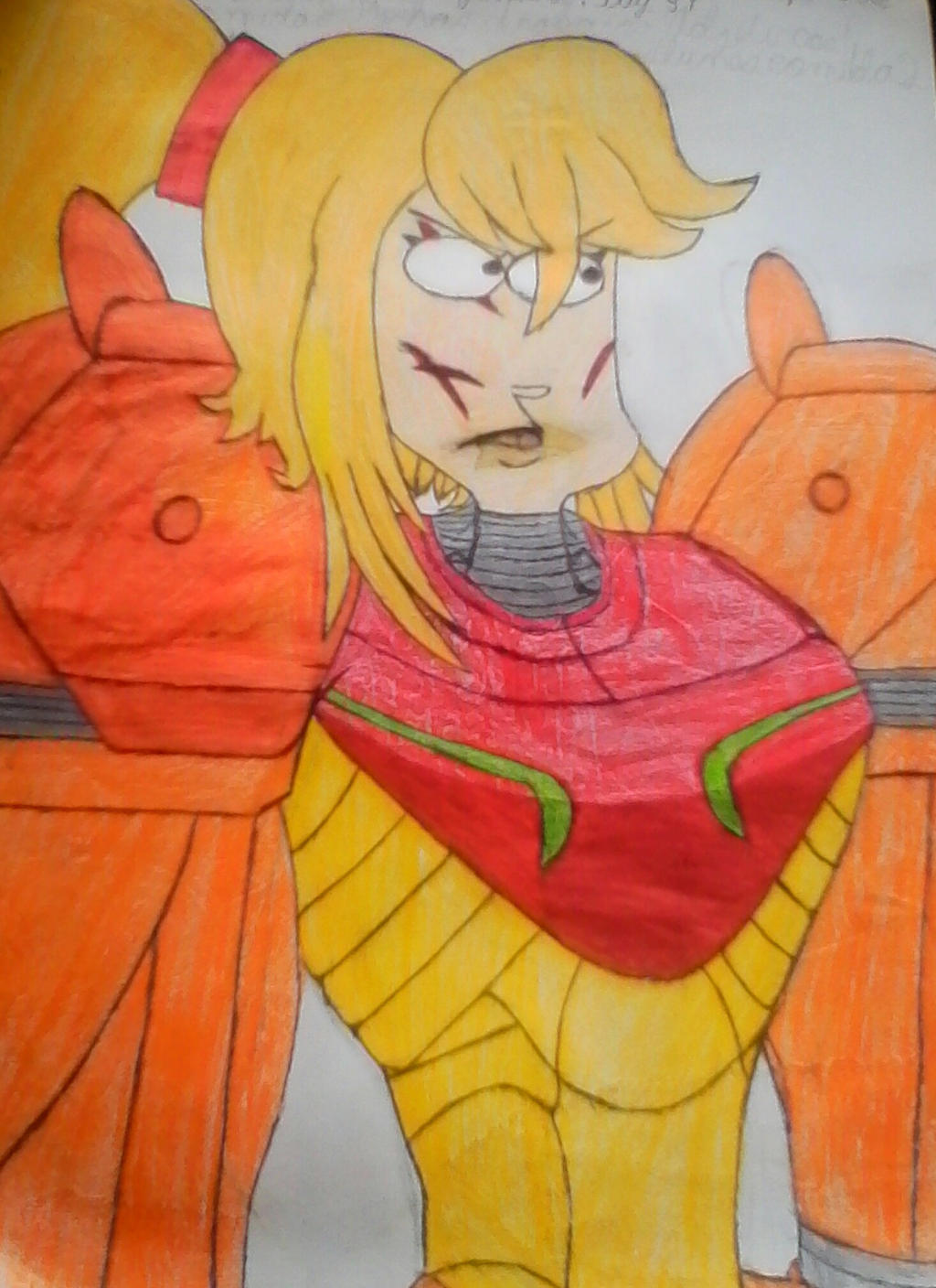 Samus Drawing by DarkLuaisy64 on DeviantArt