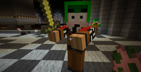 Nazi Kyle in minecraft