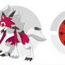Lycanrock Eclipse Form and Paldean Lunatone
