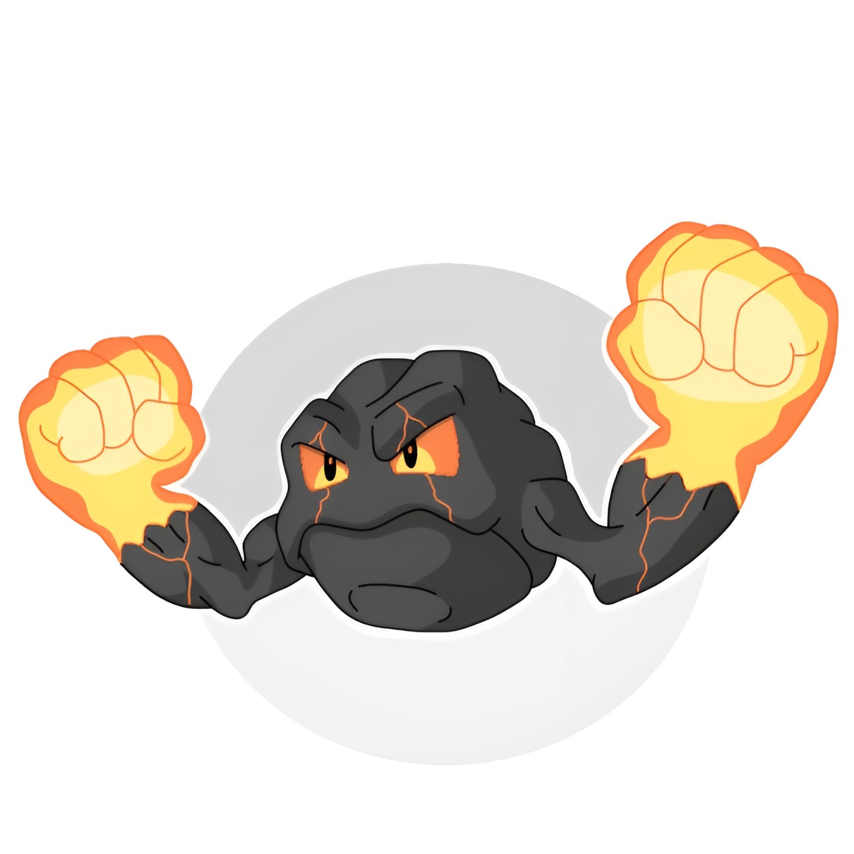 Fire Geode Fire Type Geodude by JustDrawingMons on DeviantArt