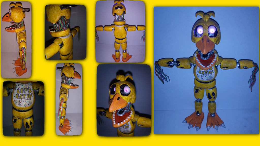 FNAF 2 Withered Chica Inspired Ooak Custom Doll -  Finland