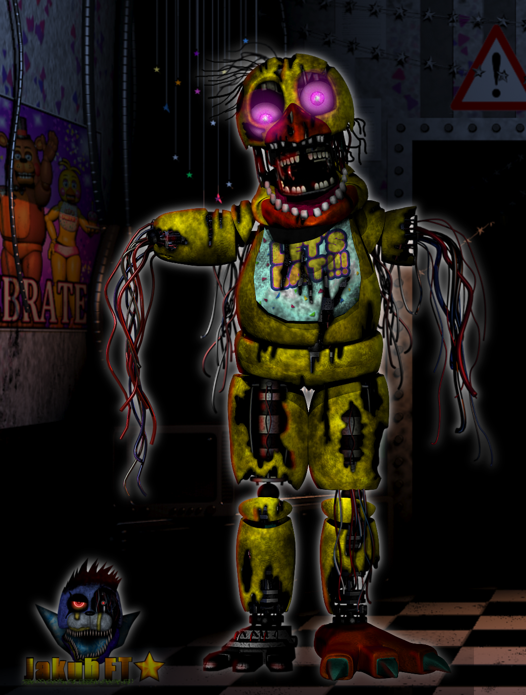 FNaF AR - Withered Chica Workshop Animation: fivenightsatfreddys