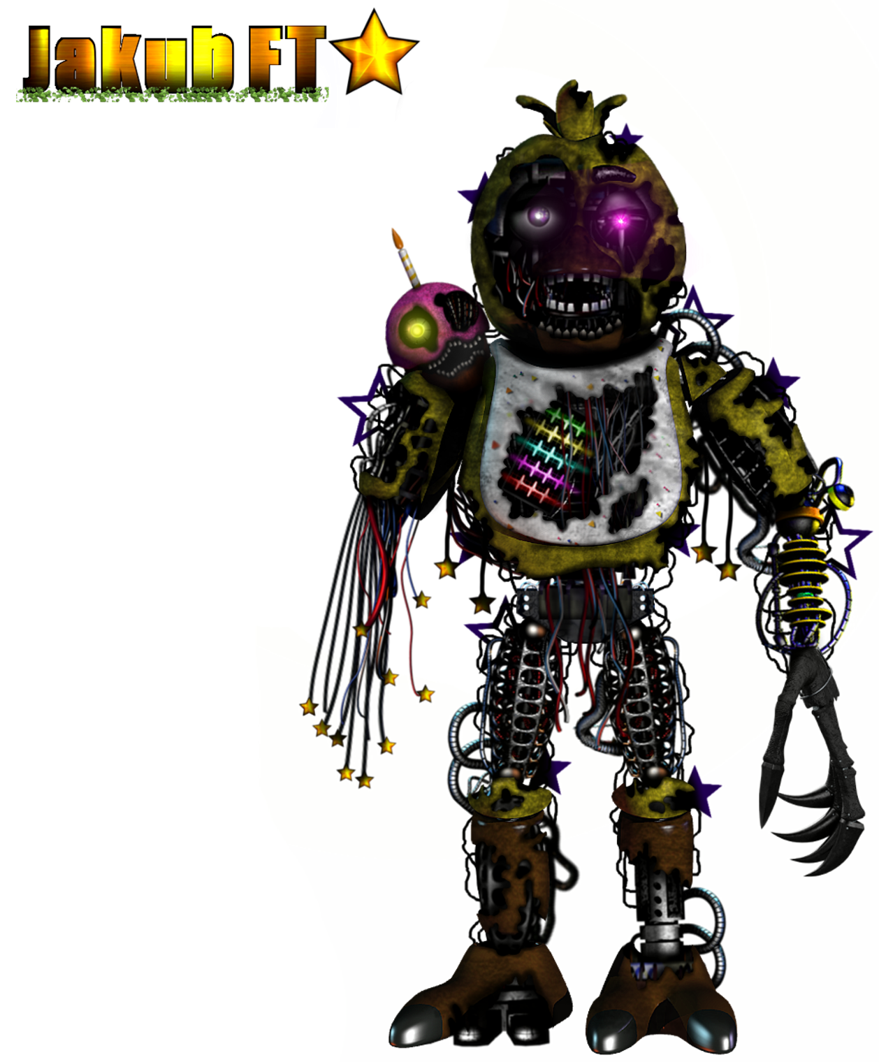 fnaf 2 toy animatronics by CXel1al on DeviantArt