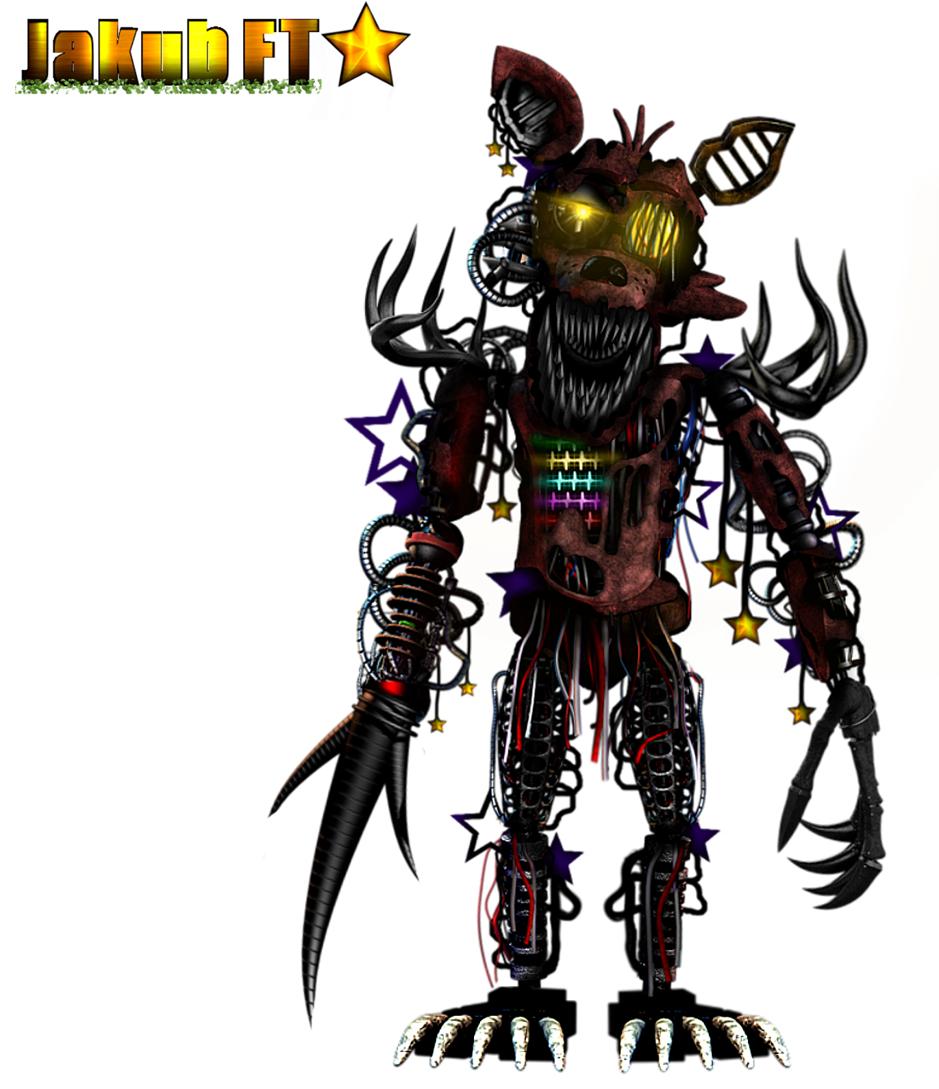 FNAFEdit-Fixed Classic Foxy by Fredluestudios2021 on DeviantArt