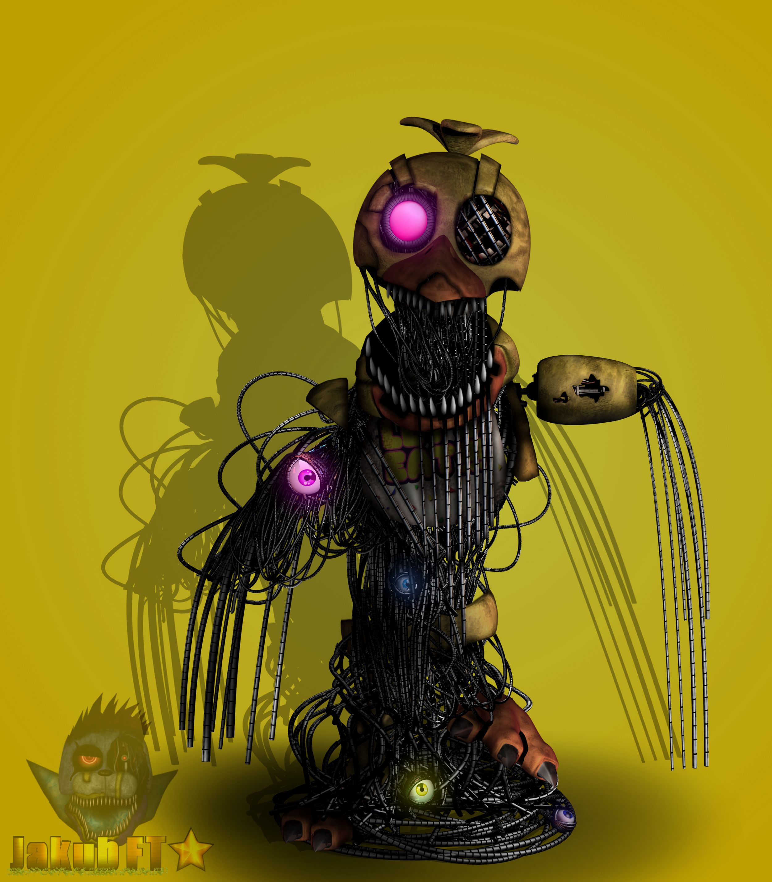 Withered Chica By Mistberg - Download Free 3D model by Perry27 (@Perry27)  [8387345]