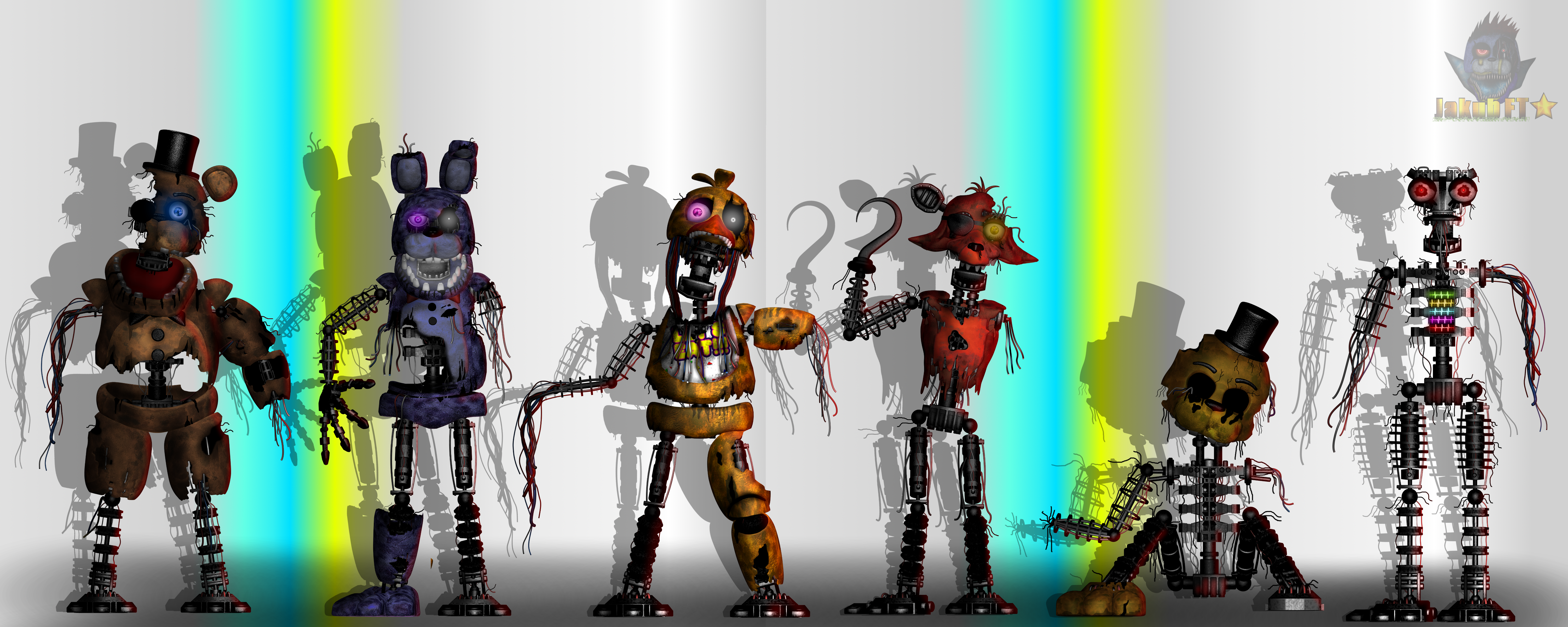 FNaF 2 Edit Hybrid FNaF 2 Animatronics by Leftylol on DeviantArt in 2023