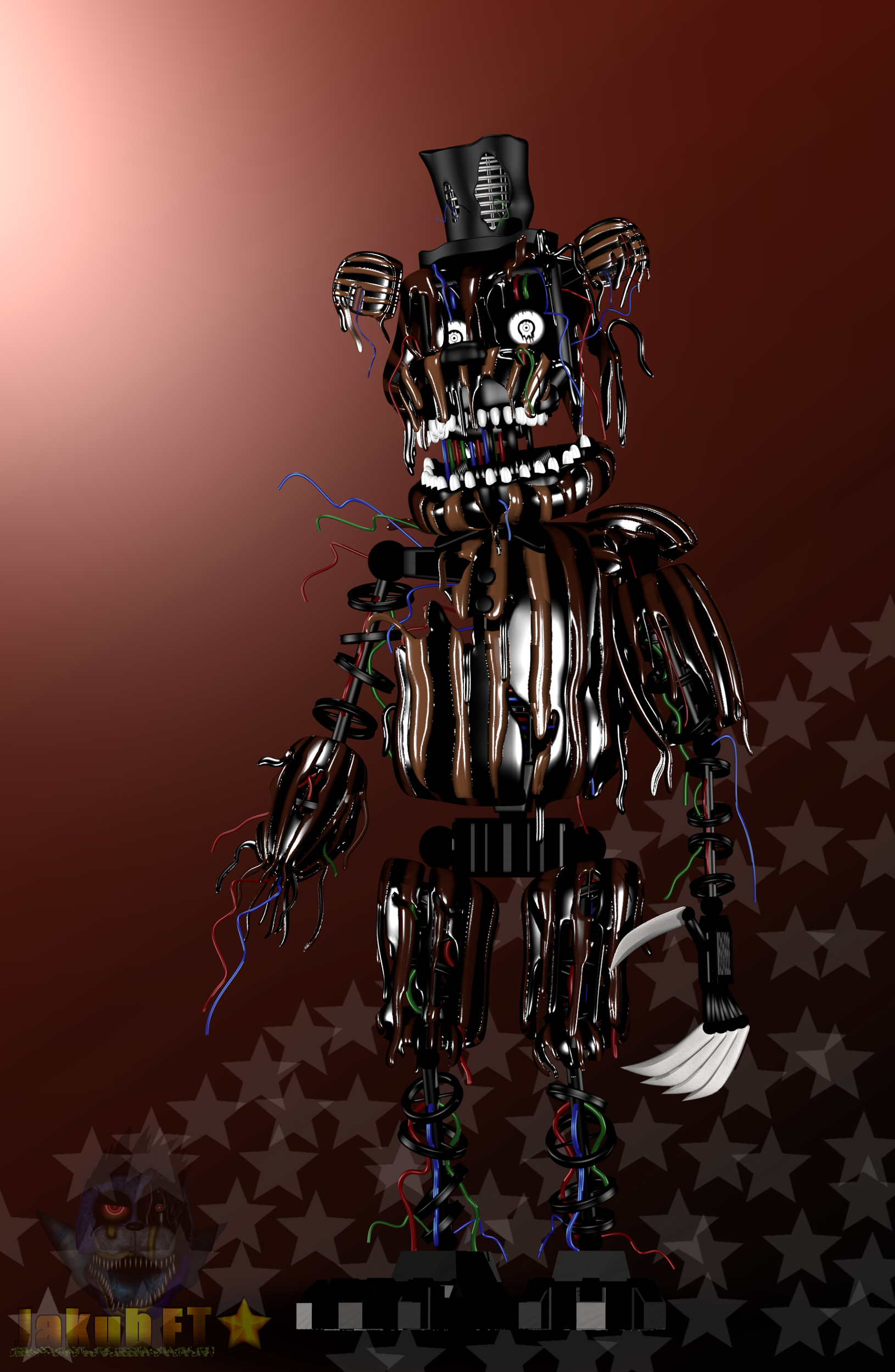 SHOCK! (FNaF World Blender) by FnaFcontinued on DeviantArt