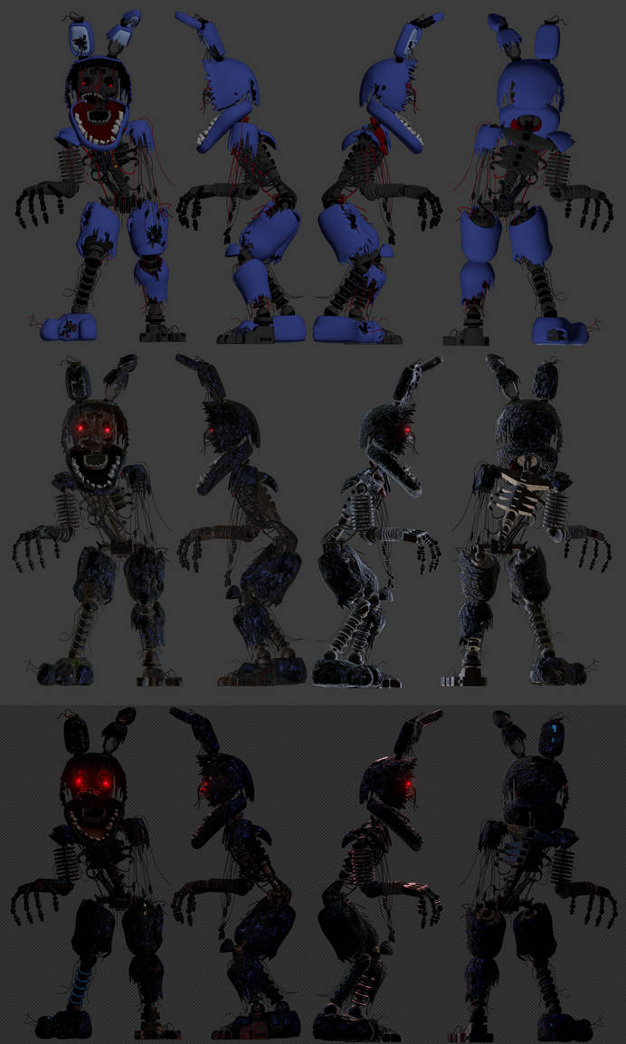 First look at Ignited Bonnie in TJOC Ignited Collection! :  r/fivenightsatfreddys