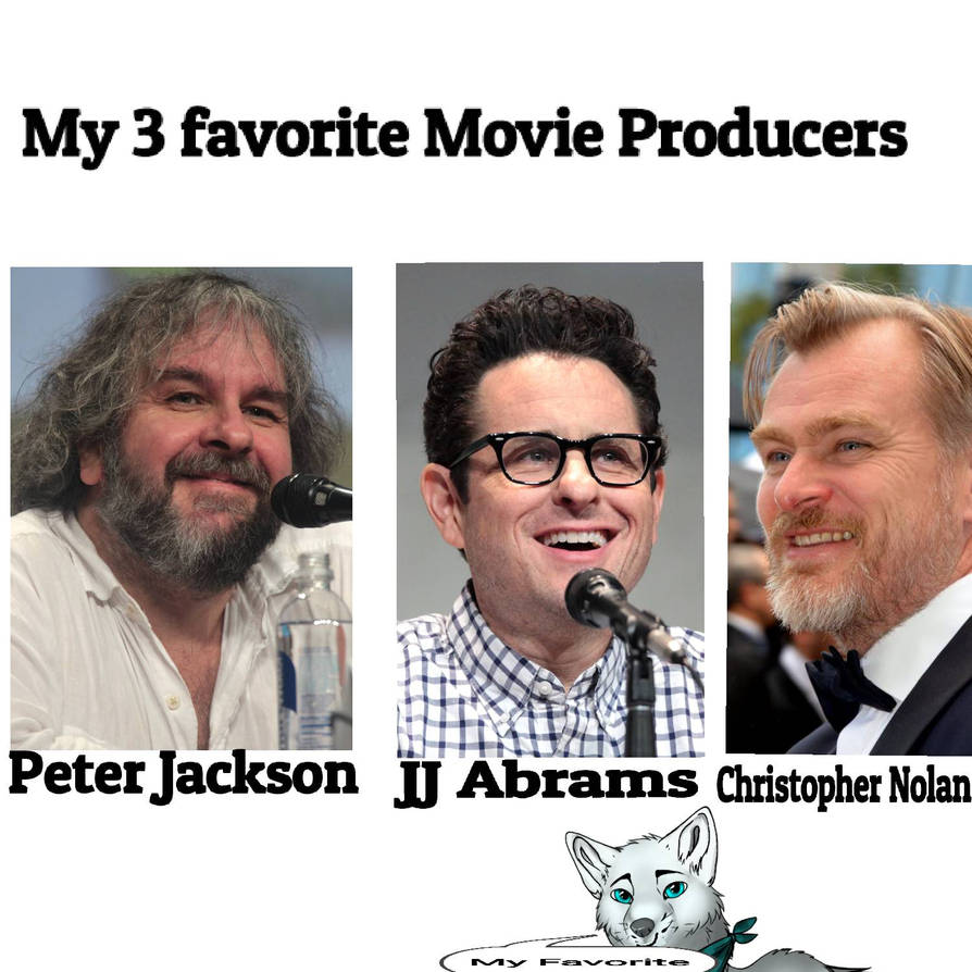 My 3 favorite movie Producers by TabrizShadow on DeviantArt