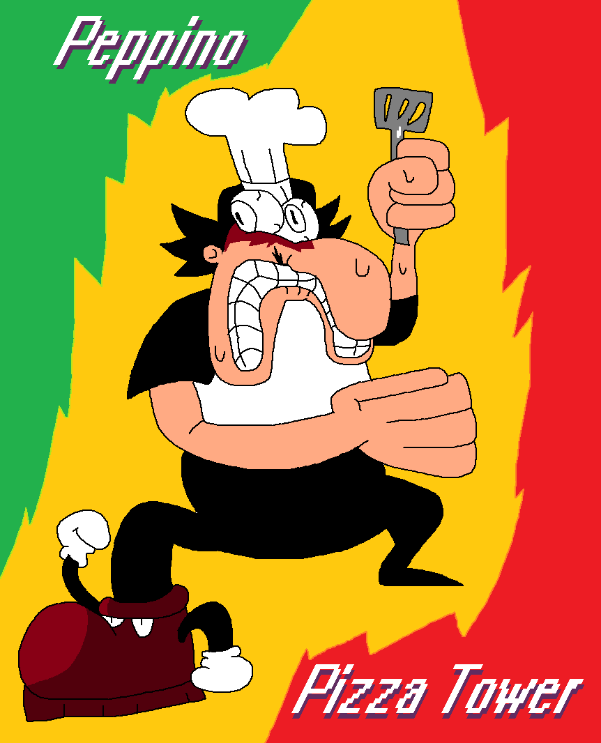 Stressed Peppino (Pizza Tower) | Sticker