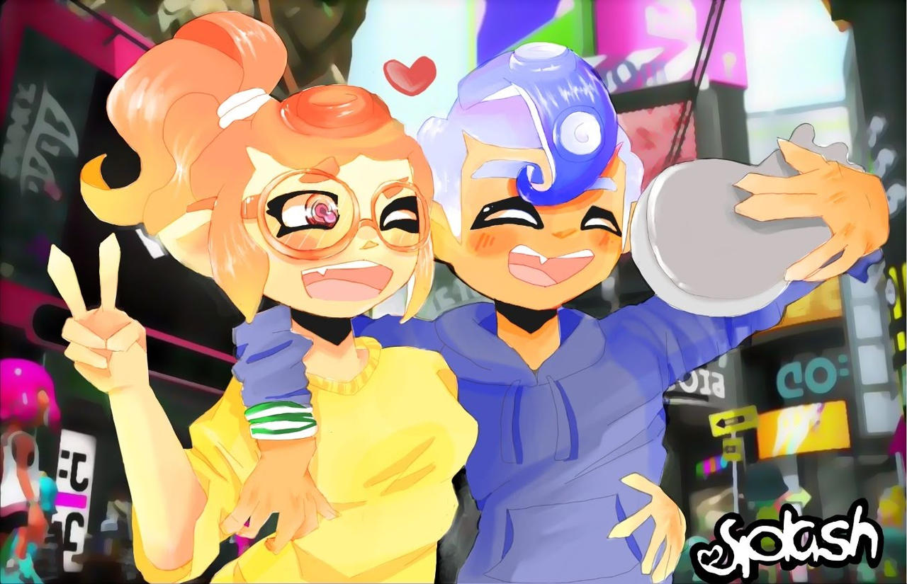 Splatoon Couple by puddle-of-art on DeviantArt