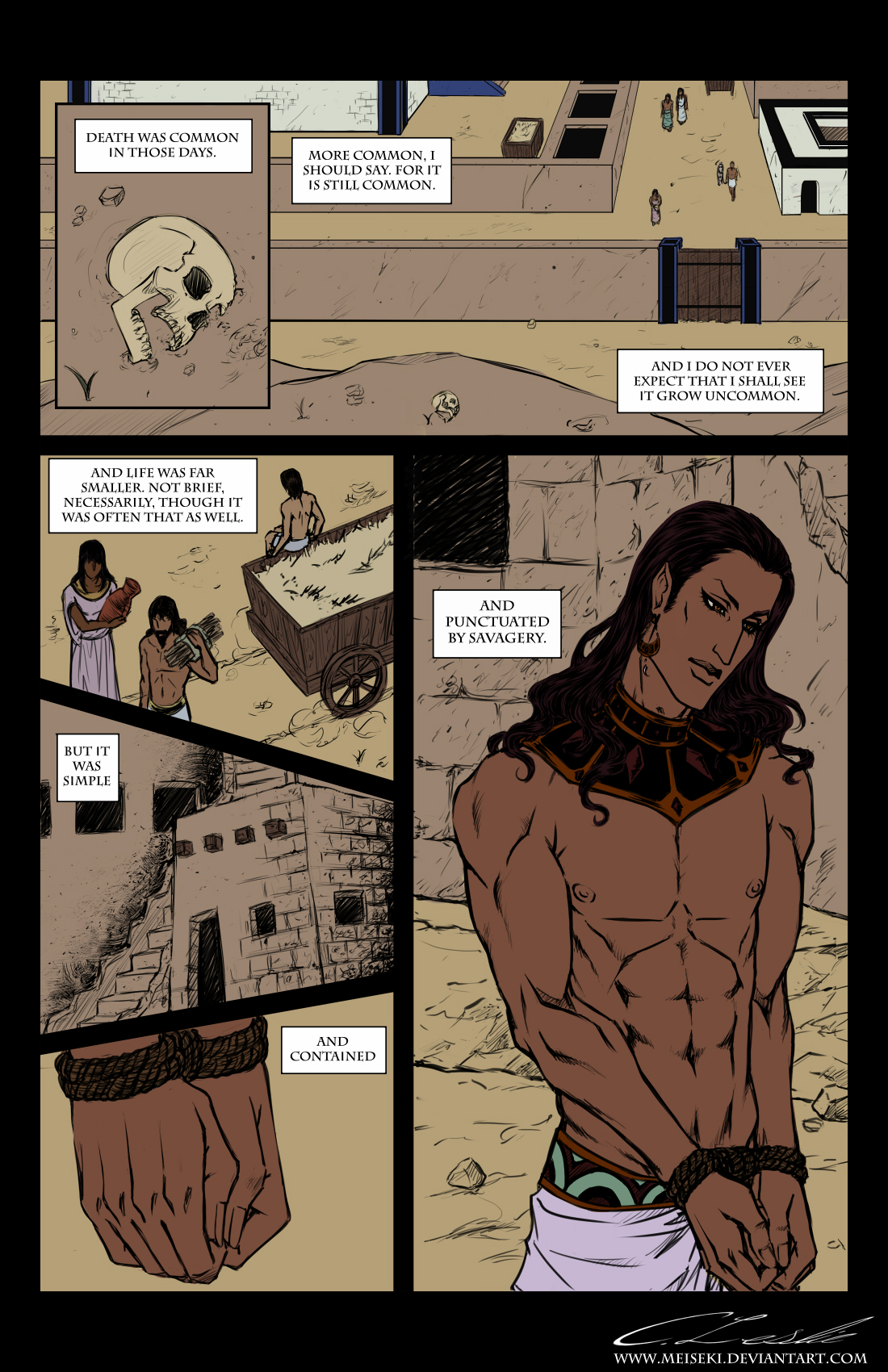 Bitter Panacea Prologue, Page 1 color