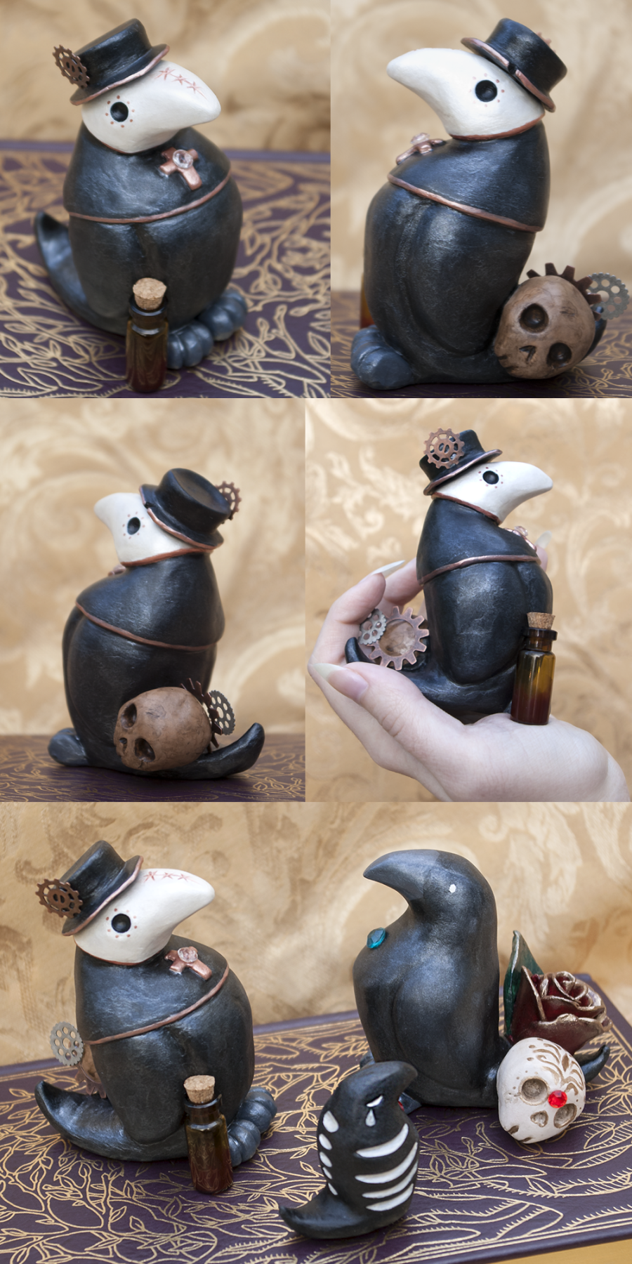 Plague Raven Figurine by Meiseki