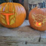 Mando and Grogu-Lantern - Lights