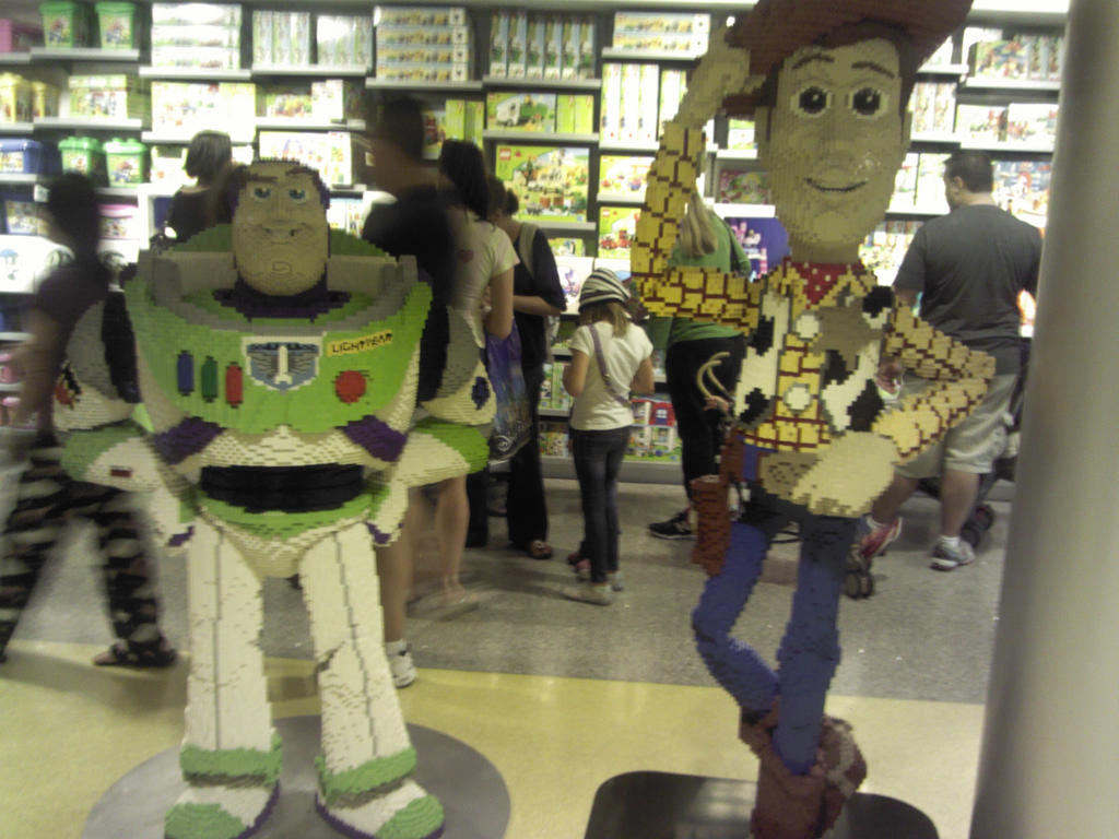 Buzz and Woody again. And Legos.