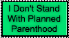 Anti-Planned Parenthood Stamp