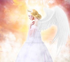 Angel Crowned By Faestock Done by Infinity-Nova