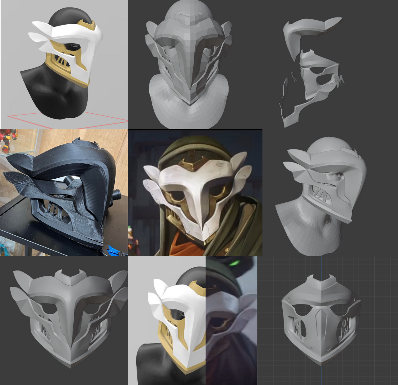 Arcane Color Mask League of Legends Arcane Ekko mask by karmic-sandwich on DeviantArt
