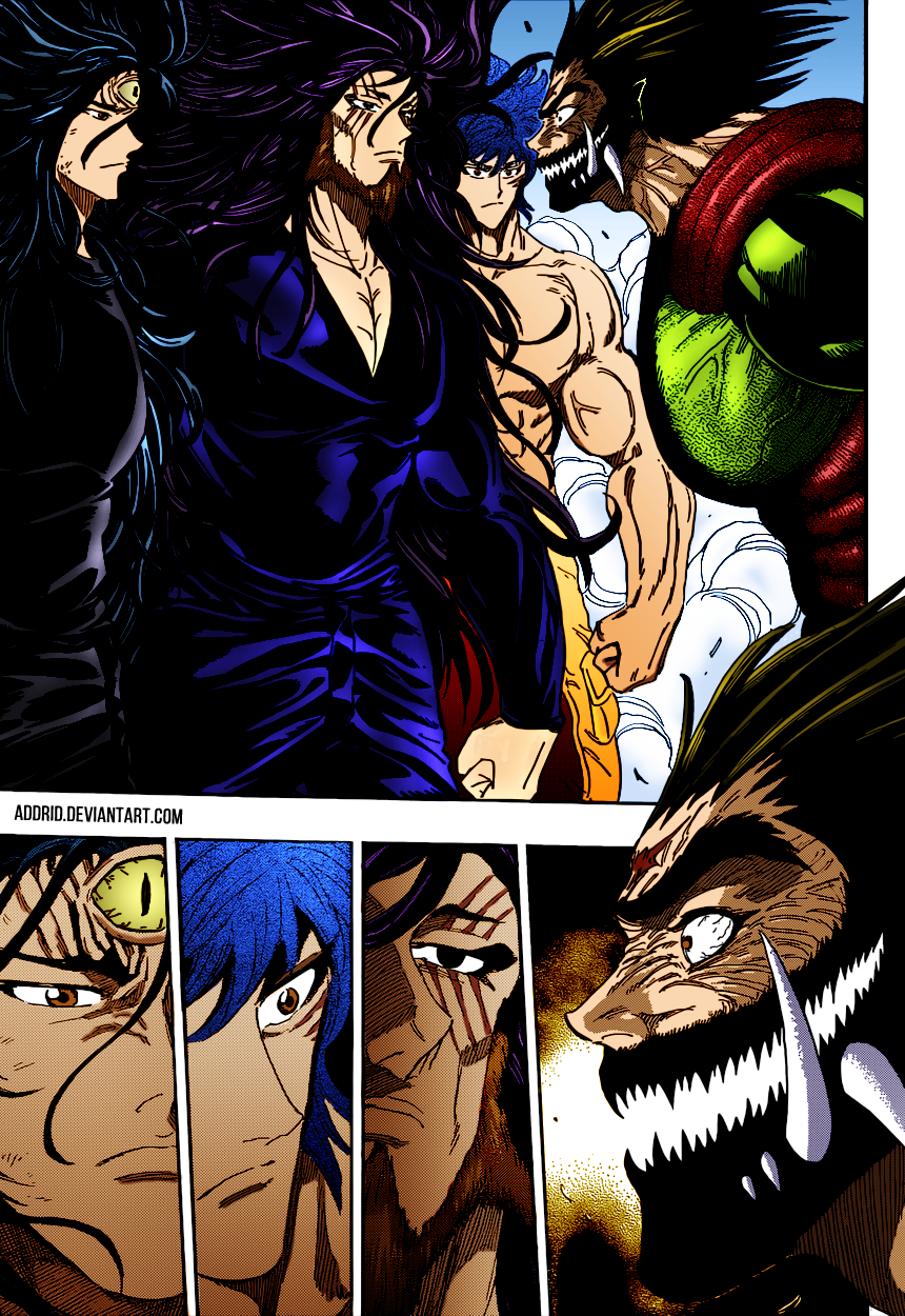 Toriko, Starjun and Midora vs Acacia!!