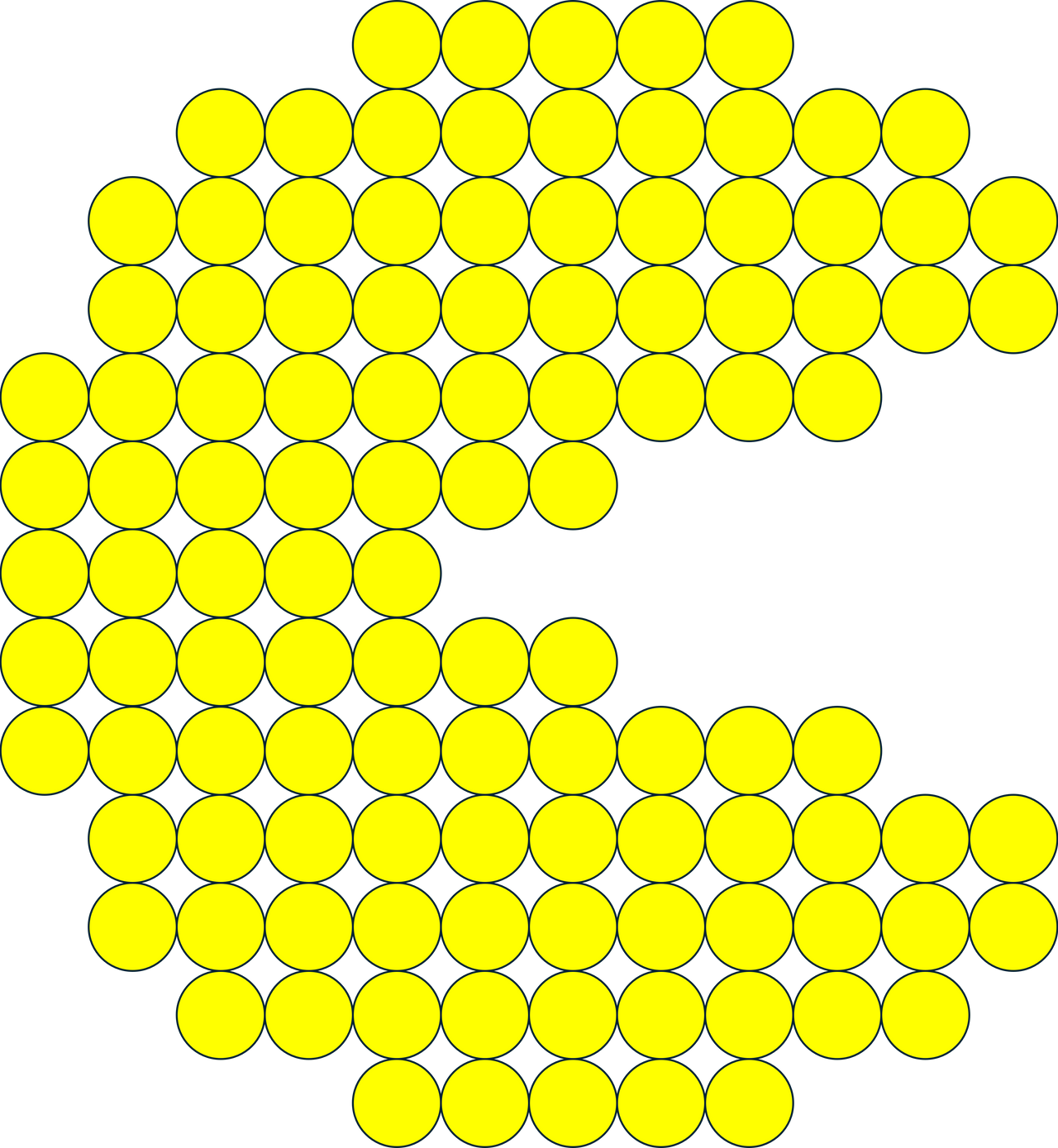 Pac Man Dot Art By SS77Relaunched On DeviantArt