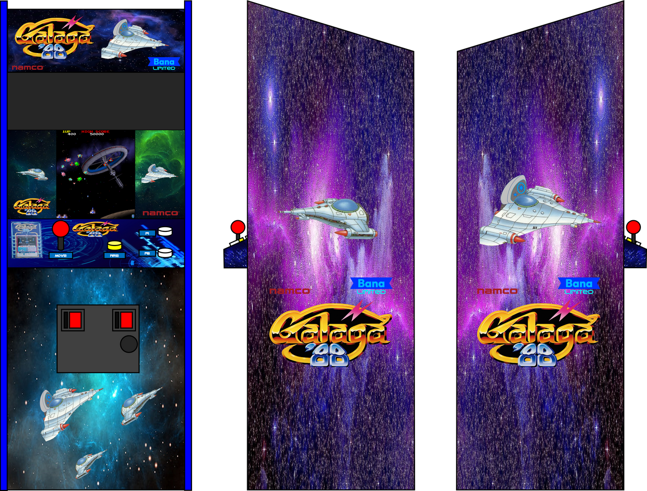 Galaga '88 Arcade Cabinet (Bana Limited) by SS77Relaunched Galaga '88 Arcade Cabinet (Bana Limited) by SS77Relaunched