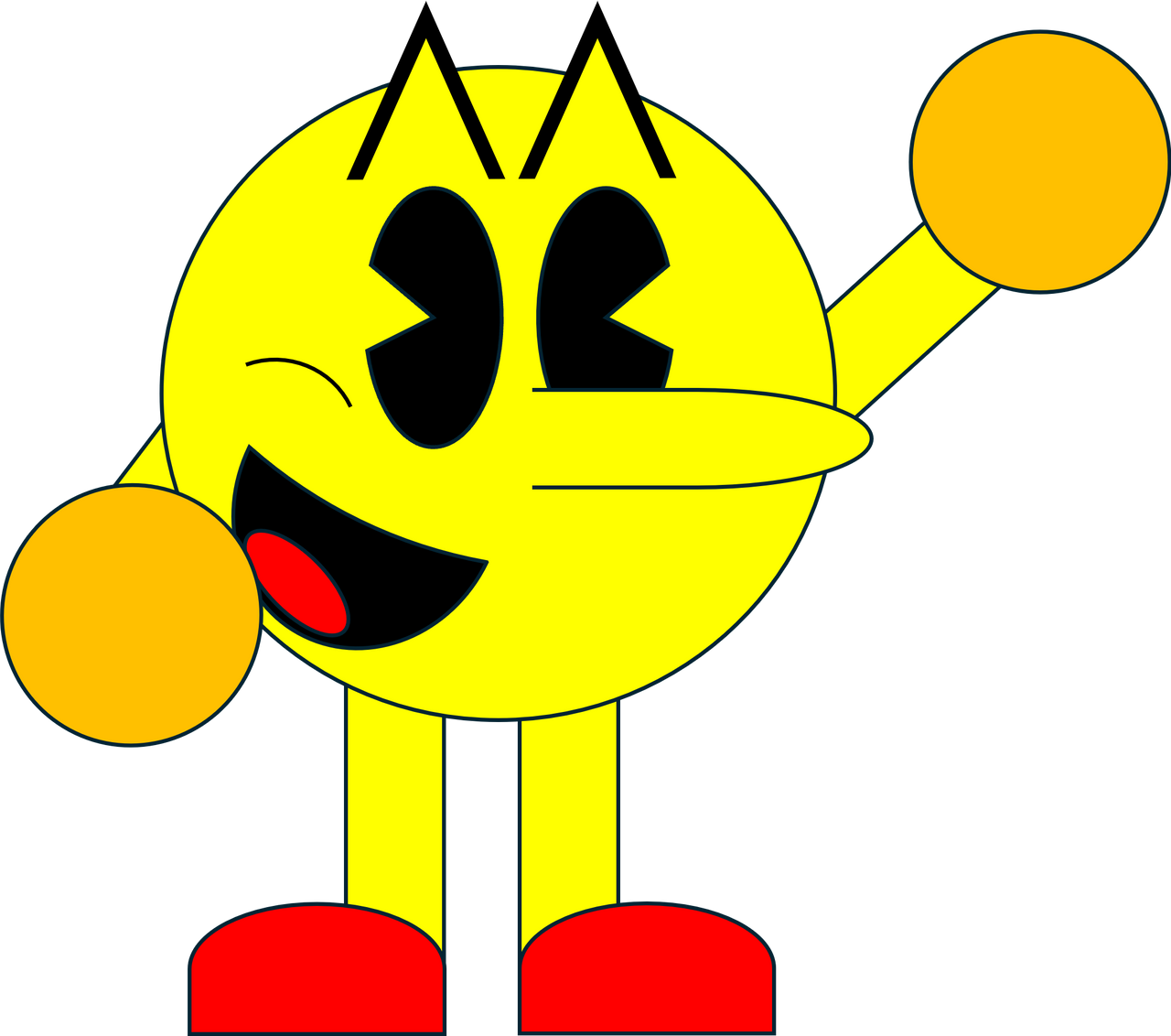 Rpi Puckman Sticker Pac-Man (Puckman) by SS77Relaunched on DeviantArt
