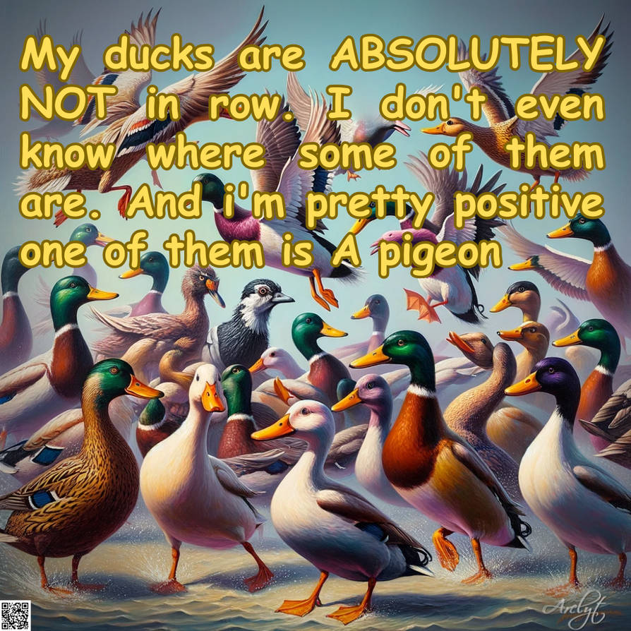 Ducks in Disarray by ARCLYT on DeviantArt