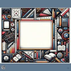 classroom-themed canvas