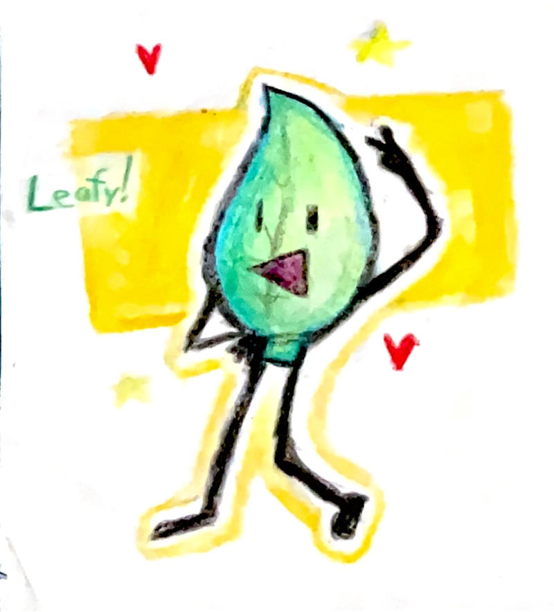 Bfdi leafy fanart doodle by Faunadoodlez on DeviantArt