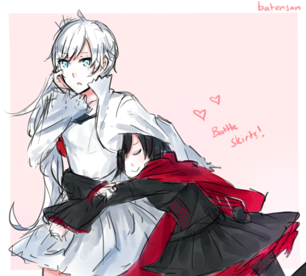 RWBY Weiss and Ruby