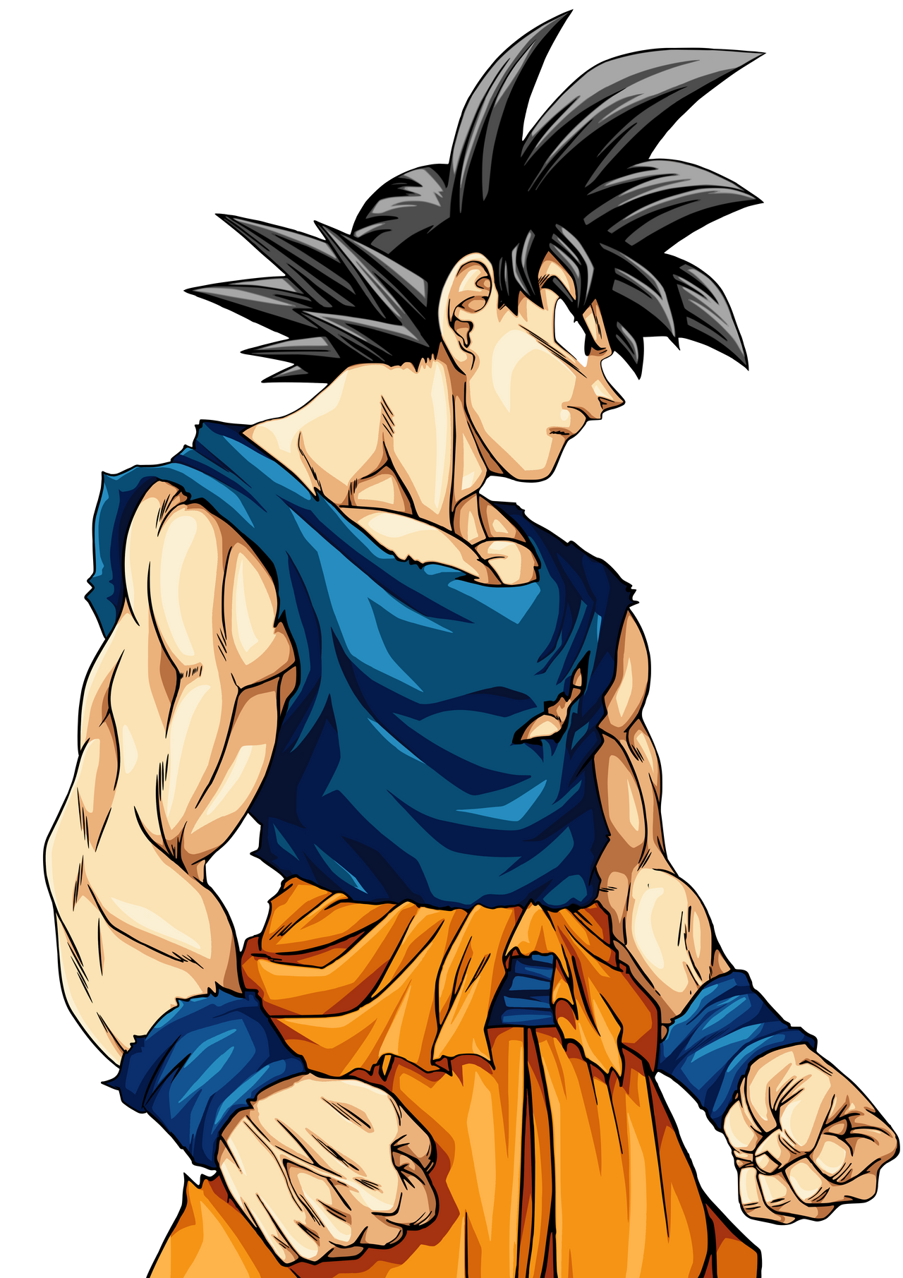 Goku Manga Colored Wallpaper