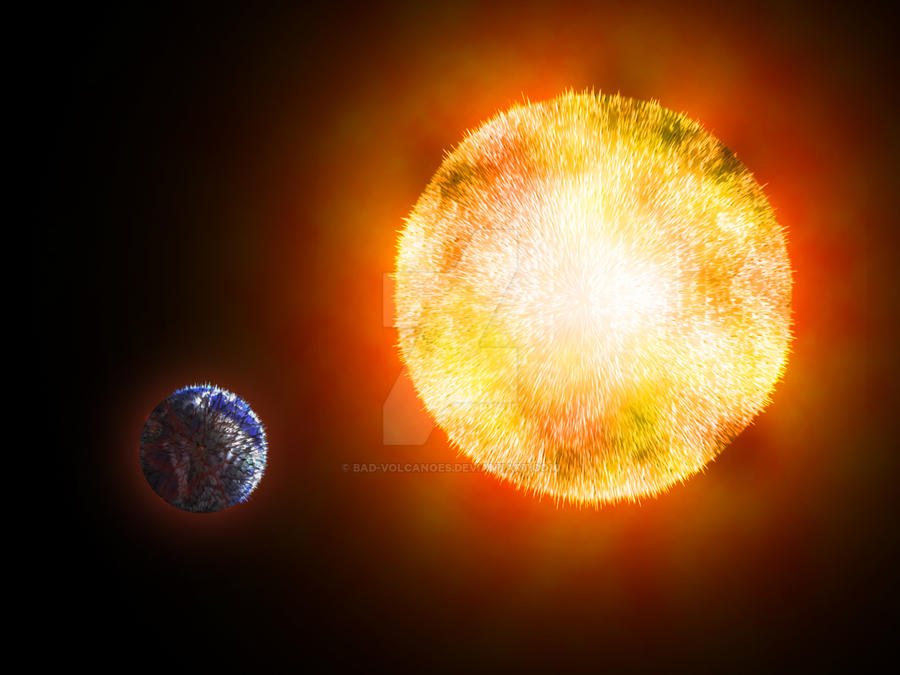 Exploding Sun by bad-volcanoes on DeviantArt