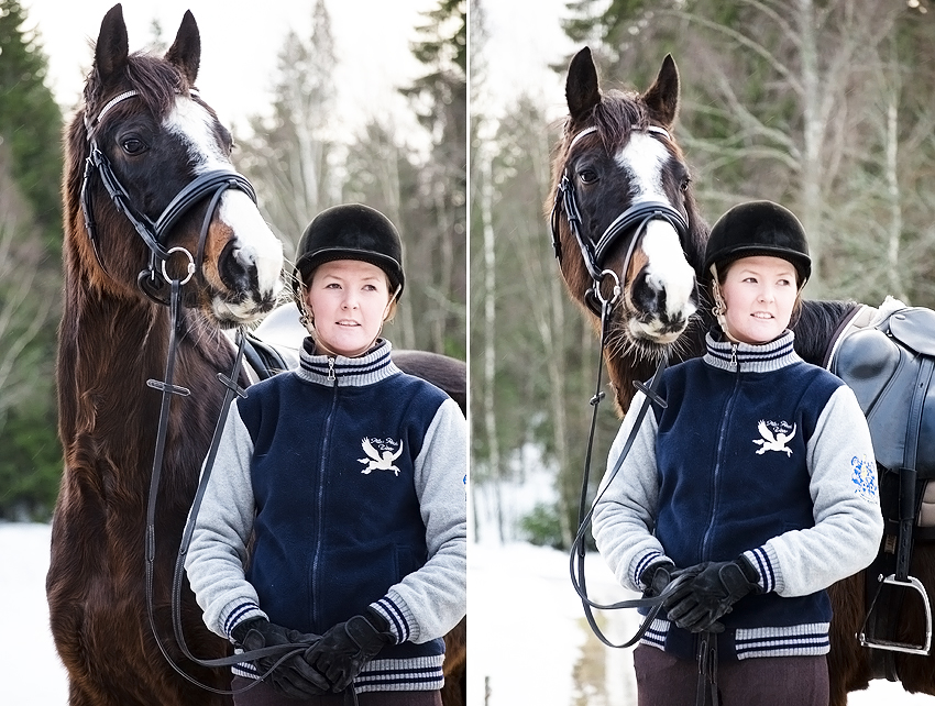 horse and owner in januari 2013 #2