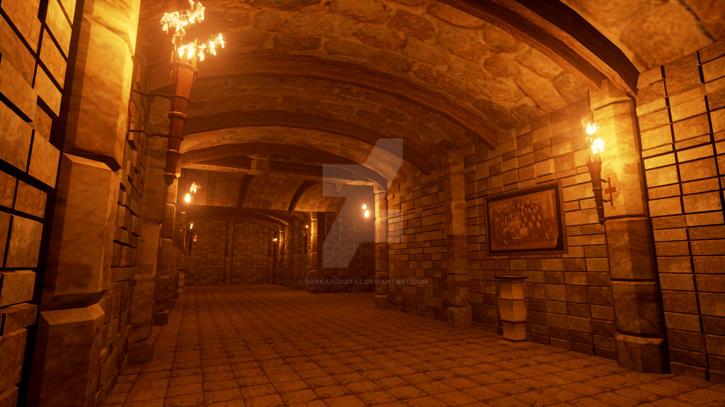Dungeon Hallway - 3 by DArkaisDigital on DeviantArt