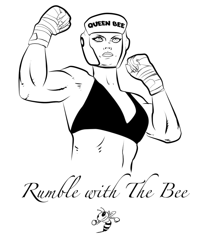 Boxing Girl Tattoo Design