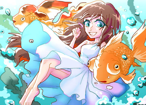 Goldfish girl