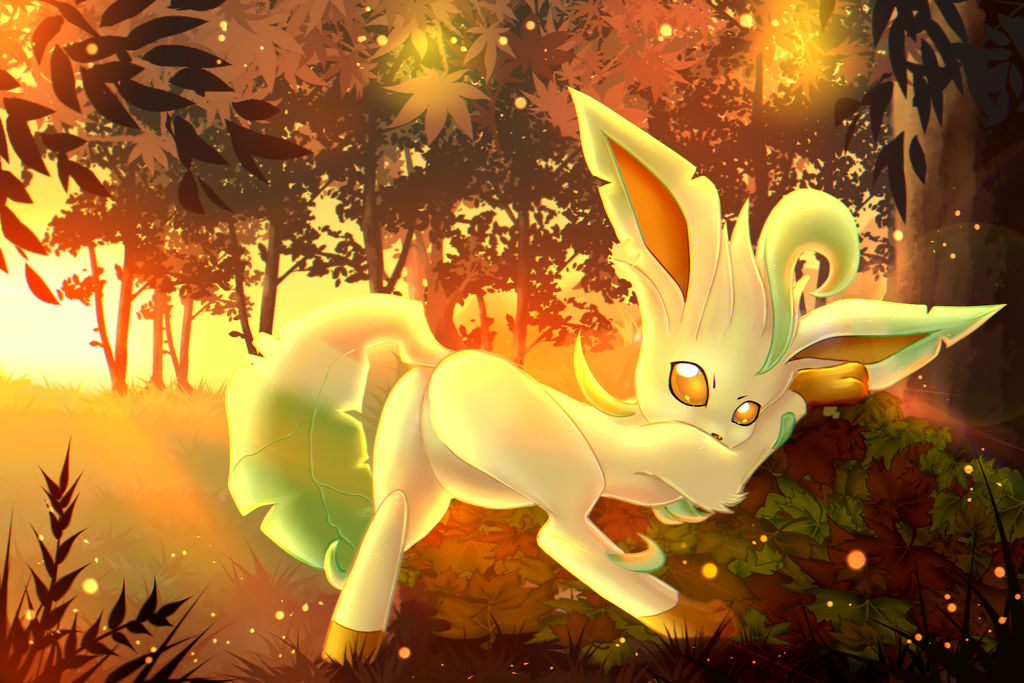 Leafeon Autumn by NightAngelTDC on DeviantArt