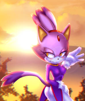 Blaze the Cat Sunset