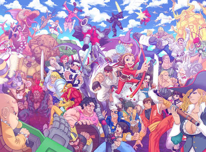 Capcom Fighting Tribute artbook piece