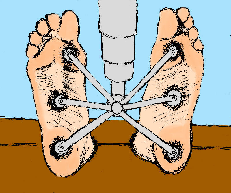 Human Scuttling Scrunching Soles and Rolling Bristles by MyNervousSystem on DeviantArt