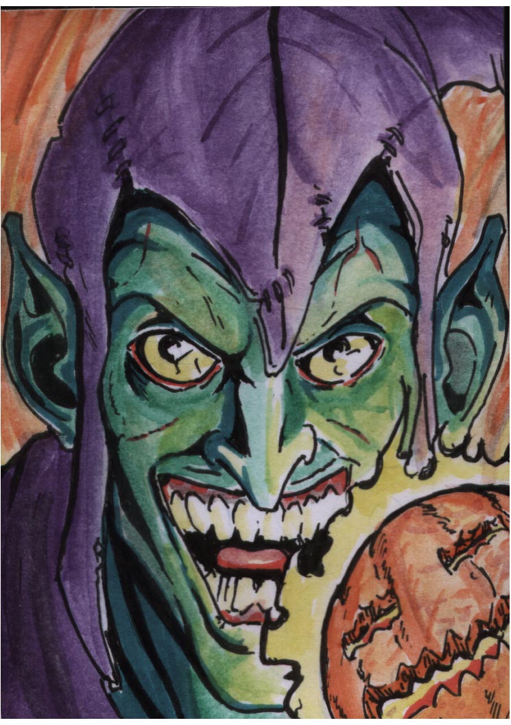 Green Goblin Sketch Card