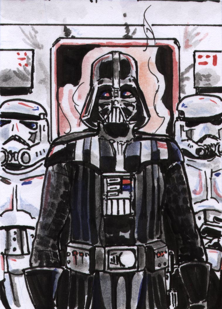 Vader and Crew Sketch Card